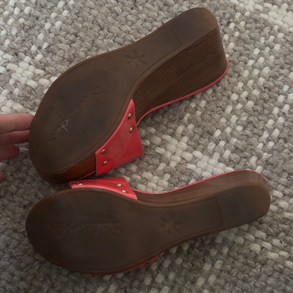 Splendid Coral Slide Sandals - Picture 4 of 4